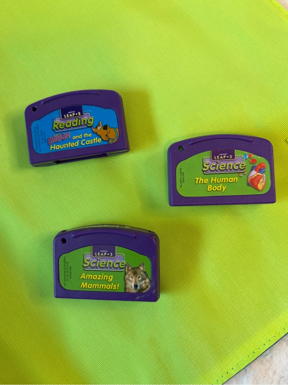LeapFrog LeapPad Learning System Bundle Games Carry Case Stylus